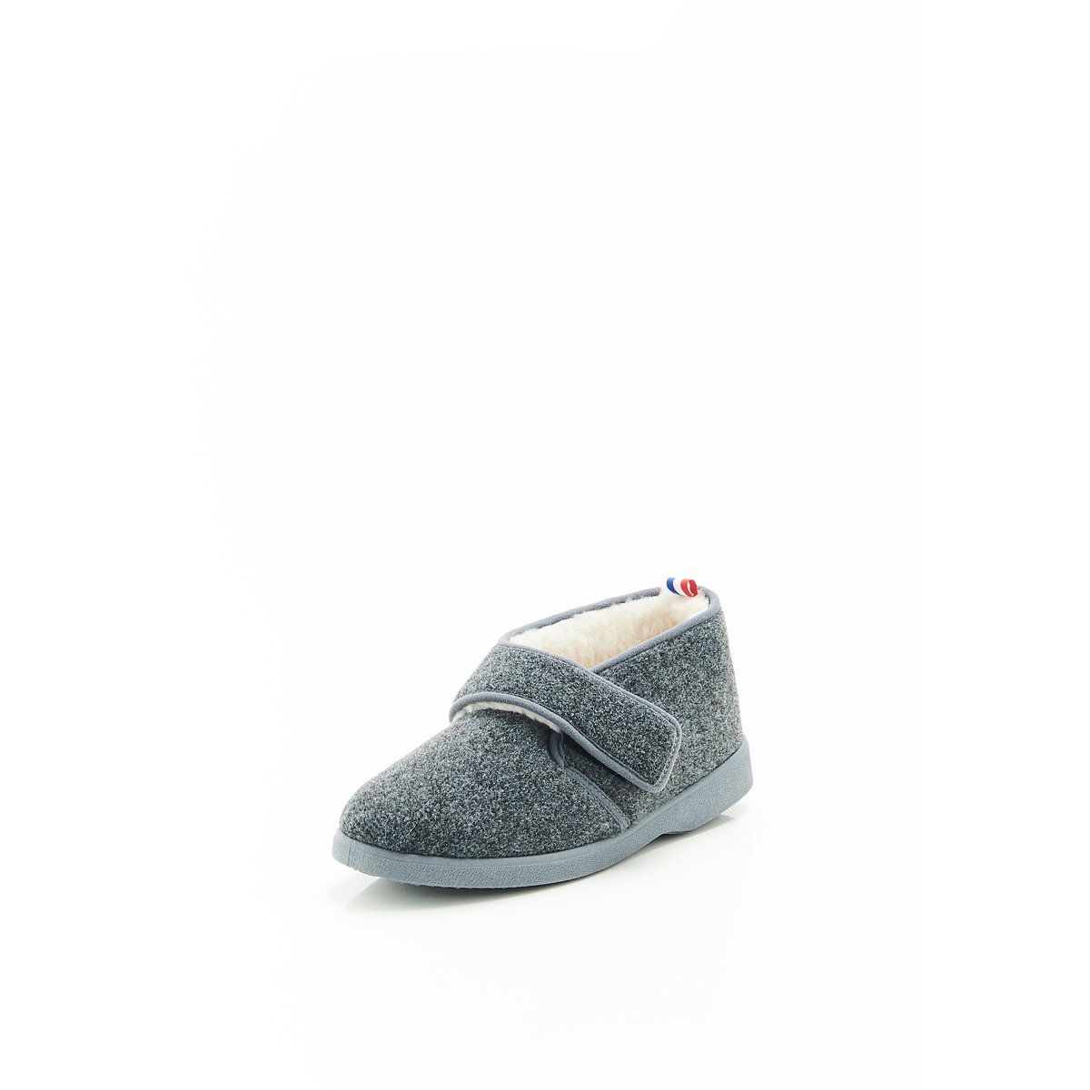 Chaussons à scratch Thermolactyl gris chiné, DAMART
