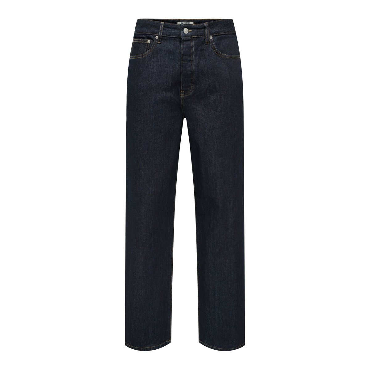 Jean À Coupe Ample bleue - dark blue denim 1, ONLY & SONS