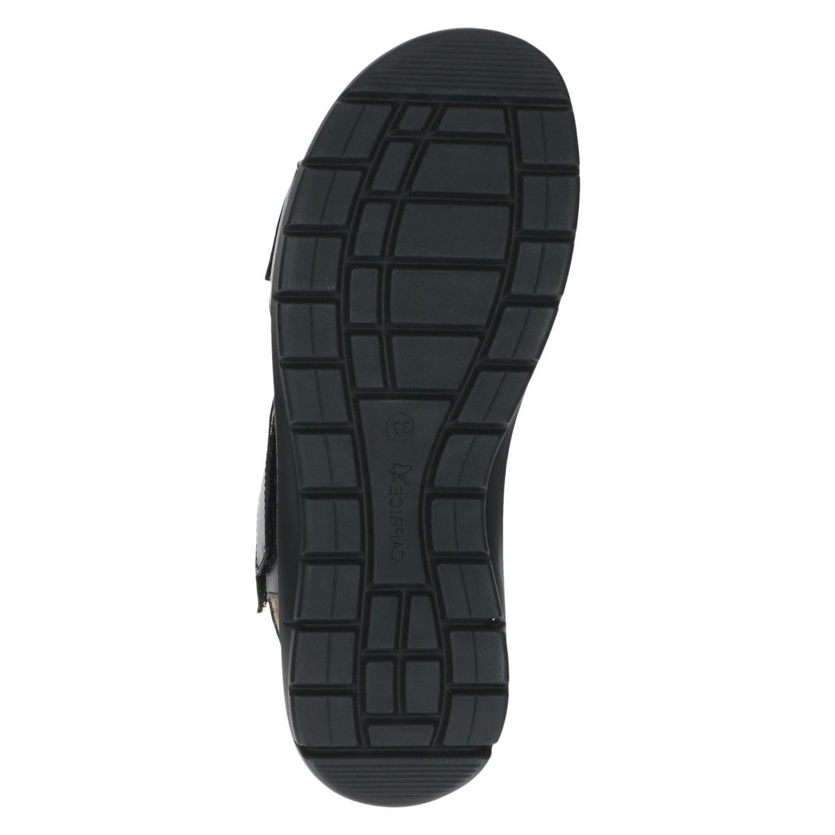 Sandale en cuir noir nappa, CAPRICE