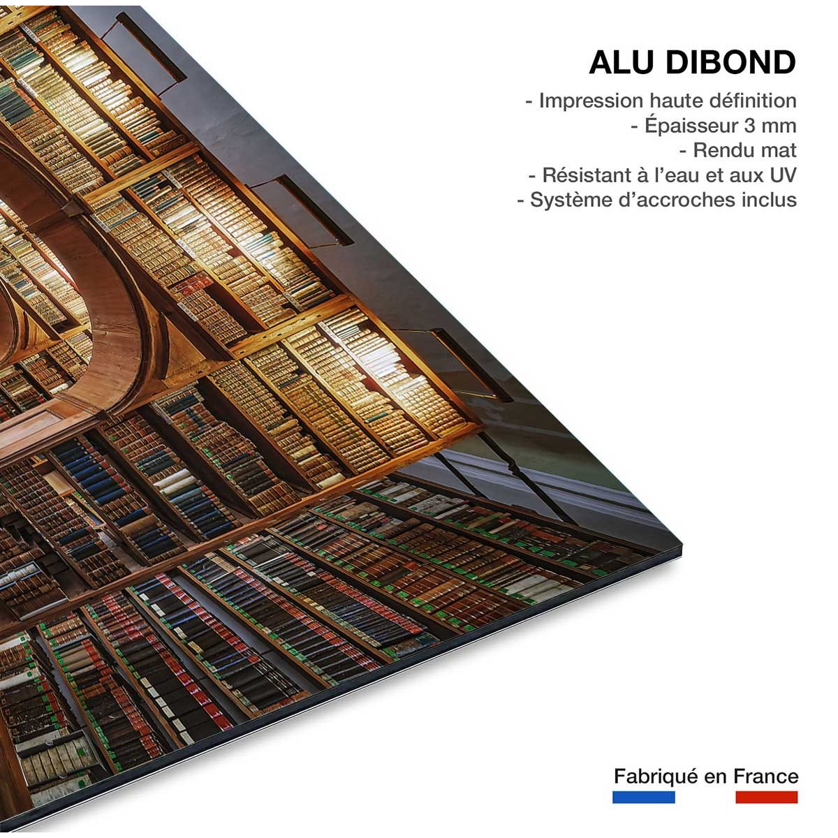 Tableau librairie des sciences tableau alu dibond, HEXOA