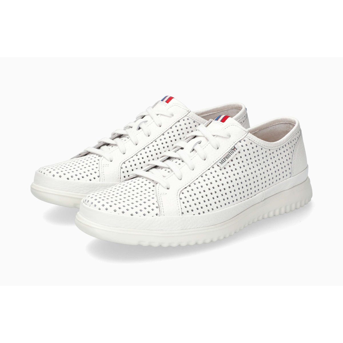 Baskets en cuir TOM PERF blanc 5144, MEPHISTO