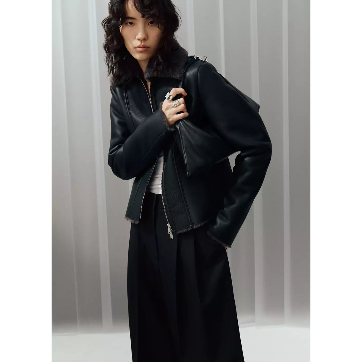 Veste cadol noir, MANGO