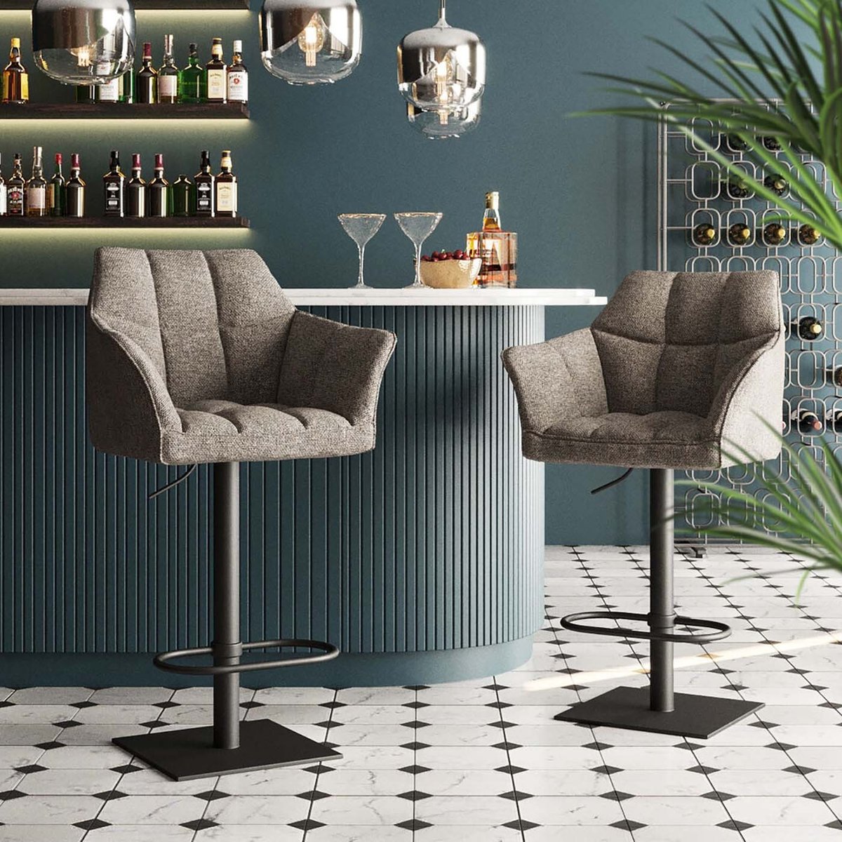 Chaise de bar réglable, THINKTANK v019839, KARE DESIGN