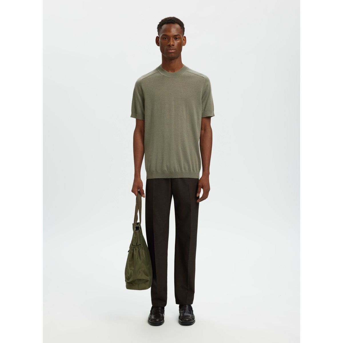 T-Shirt vetiver, SELECTED