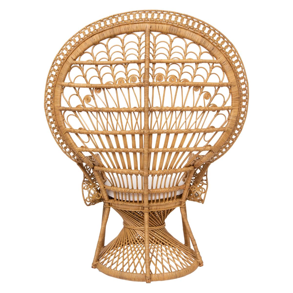 Fauteuil en rotin TAKTA blanc, ATMOSPHERA