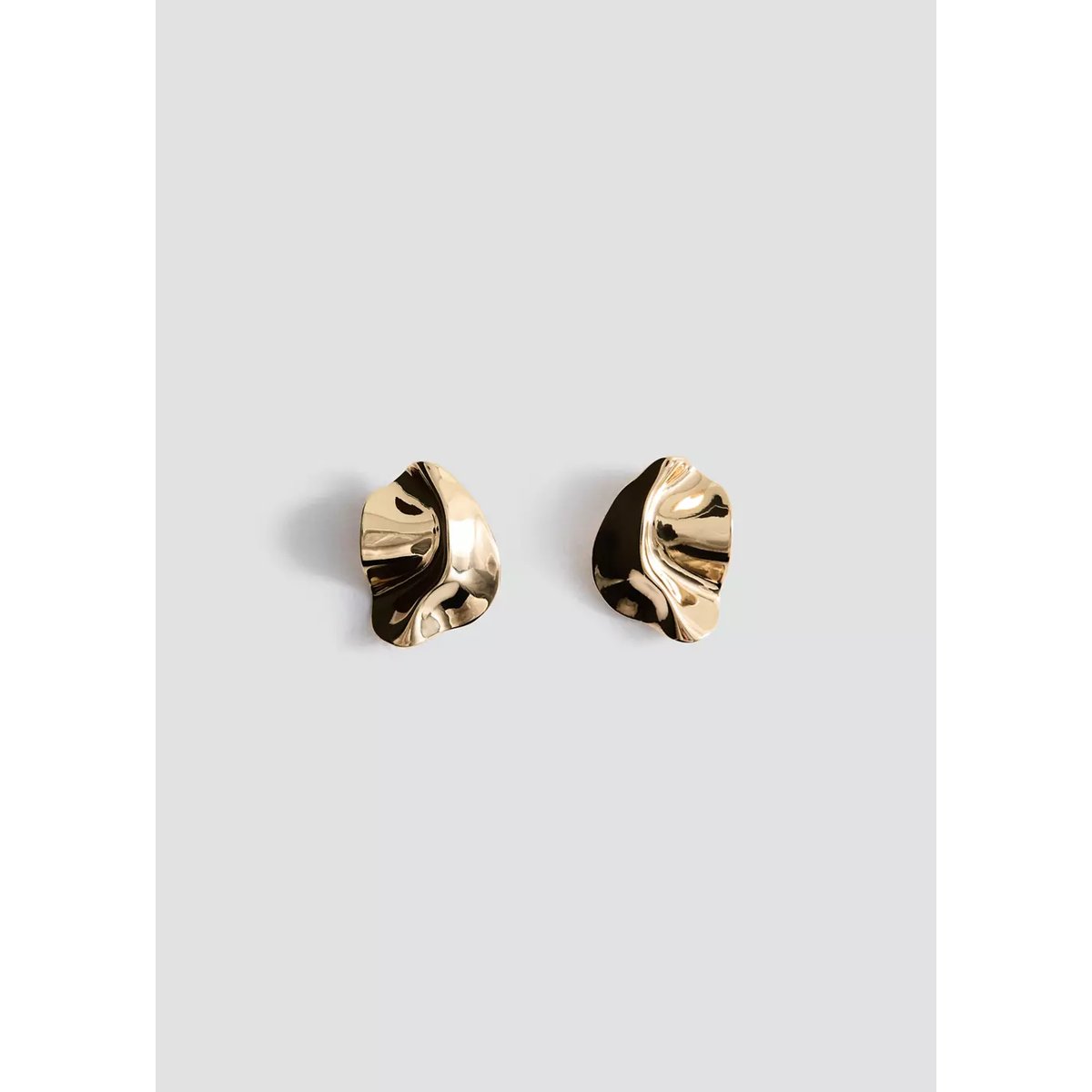 Boucles d'oreilles texturées relief or, MANGO