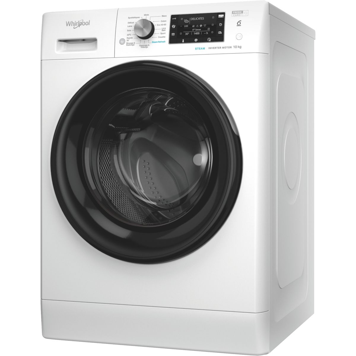 Lave linge hublot FFDB10489BVFR - 10 kg - 1400 tr/min - Classe A - Moteur induction couleur unique, WHIRLPOOL