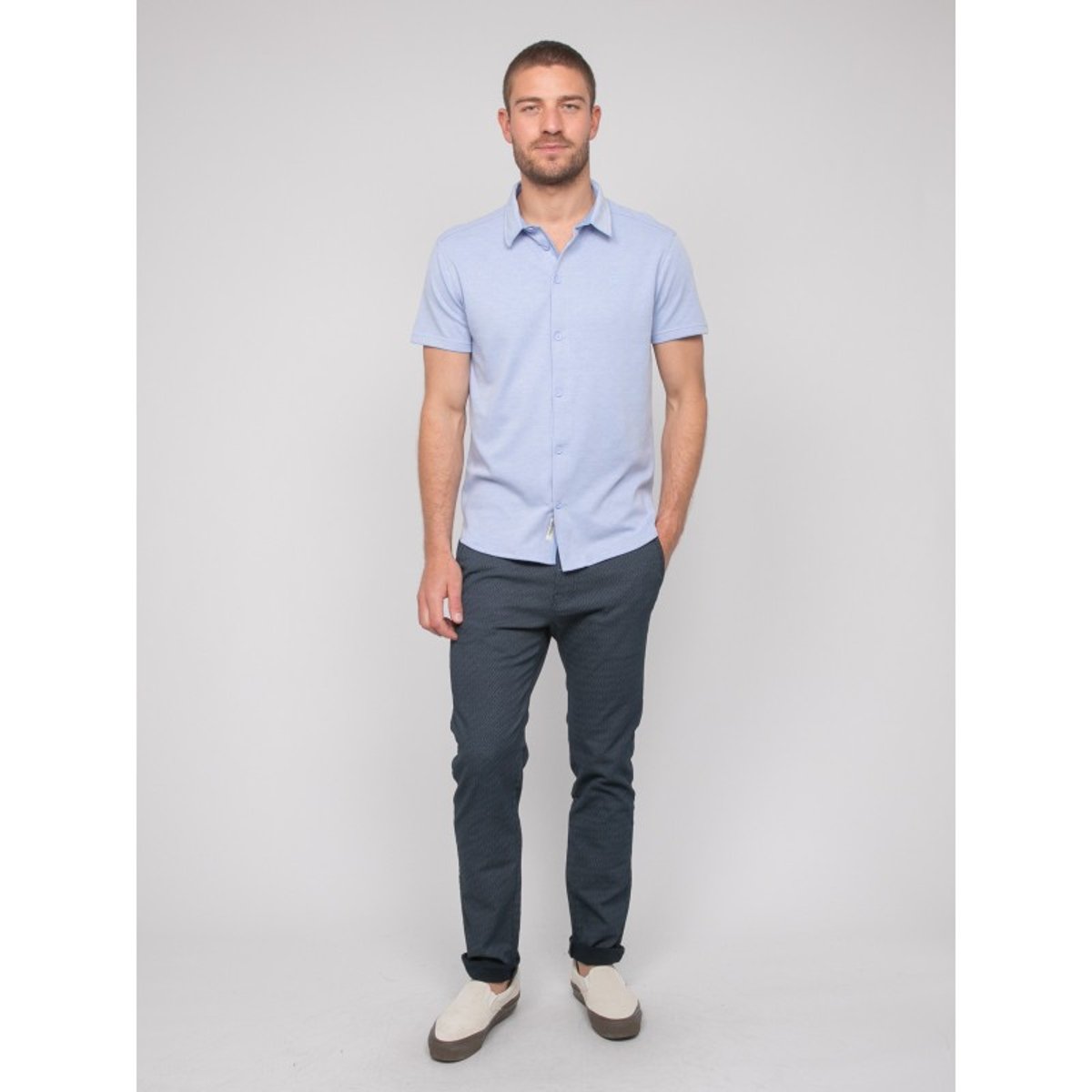 Chemise Fluide Manches Courtes Dodobil bleu ciel, RITCHIE