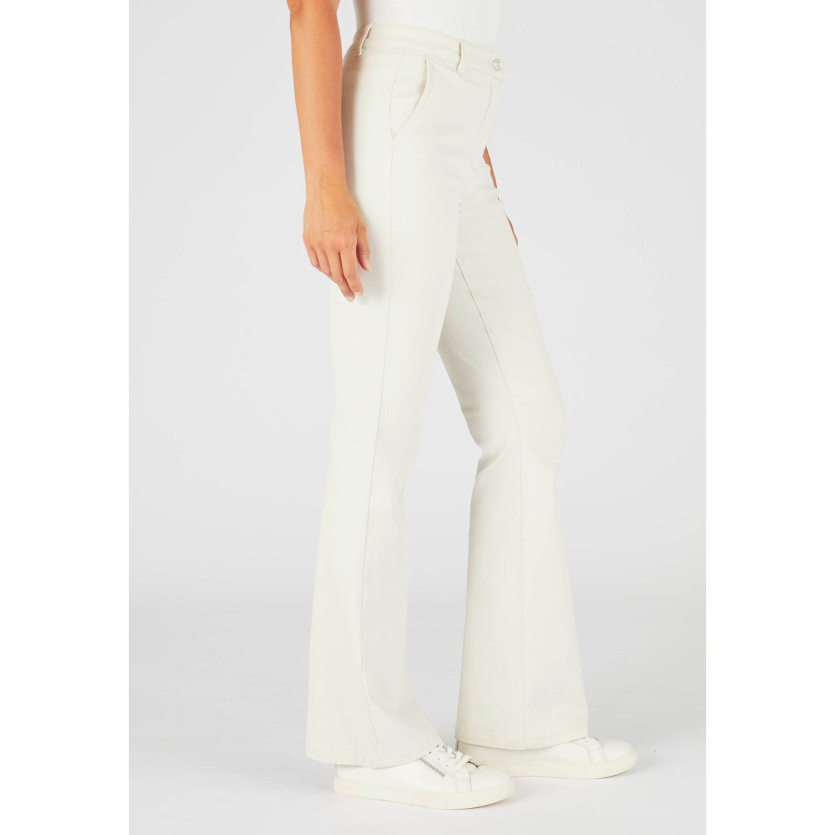 Jean flare marron ivoire, DAMART