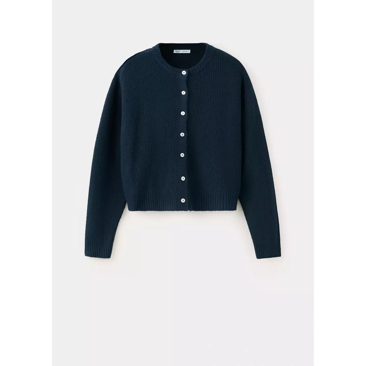 Cardigan côtelé avec boutons bleu marine, MANGO TEEN