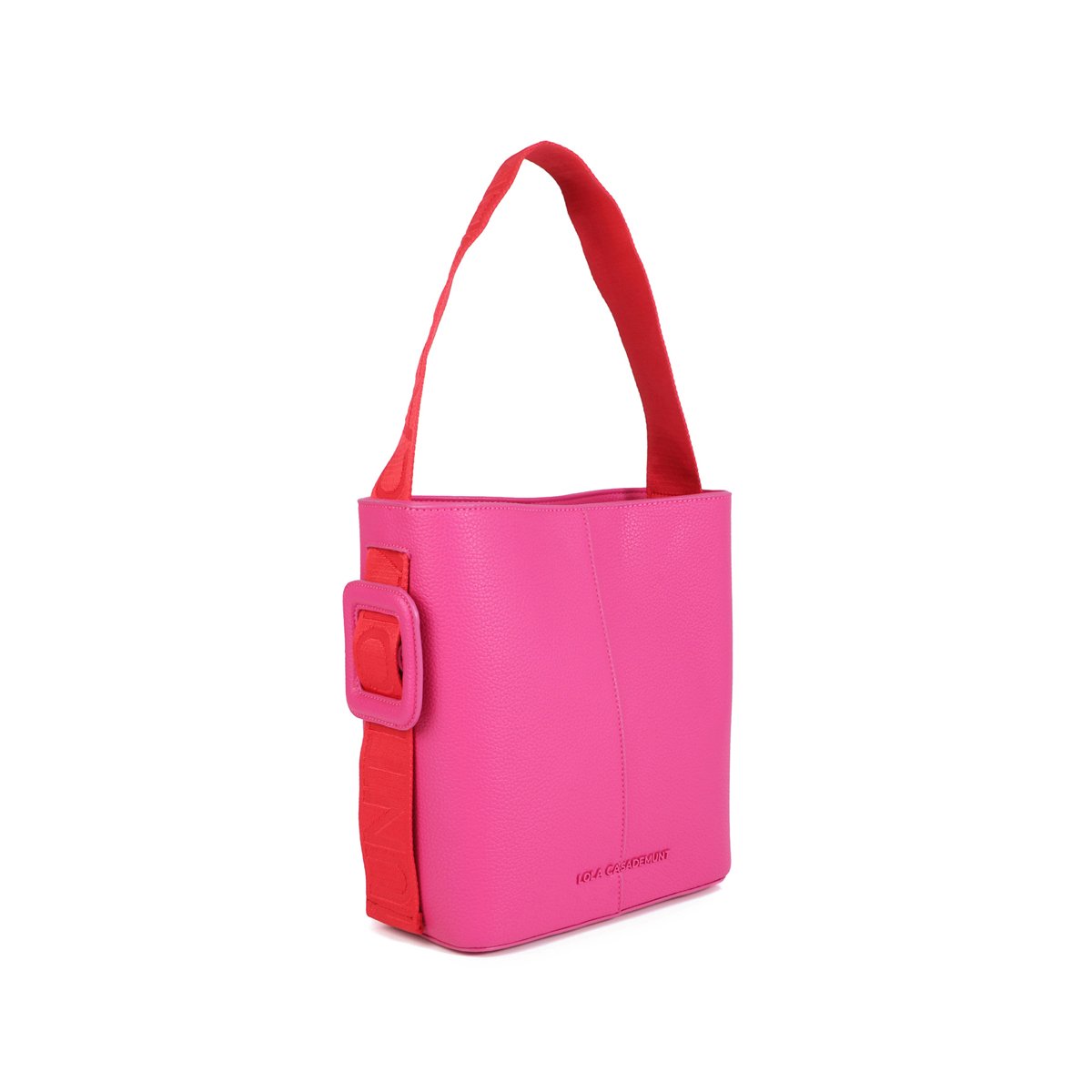 Sac seau avec bandoulière fuchsia, LOLA CASADEMUNT