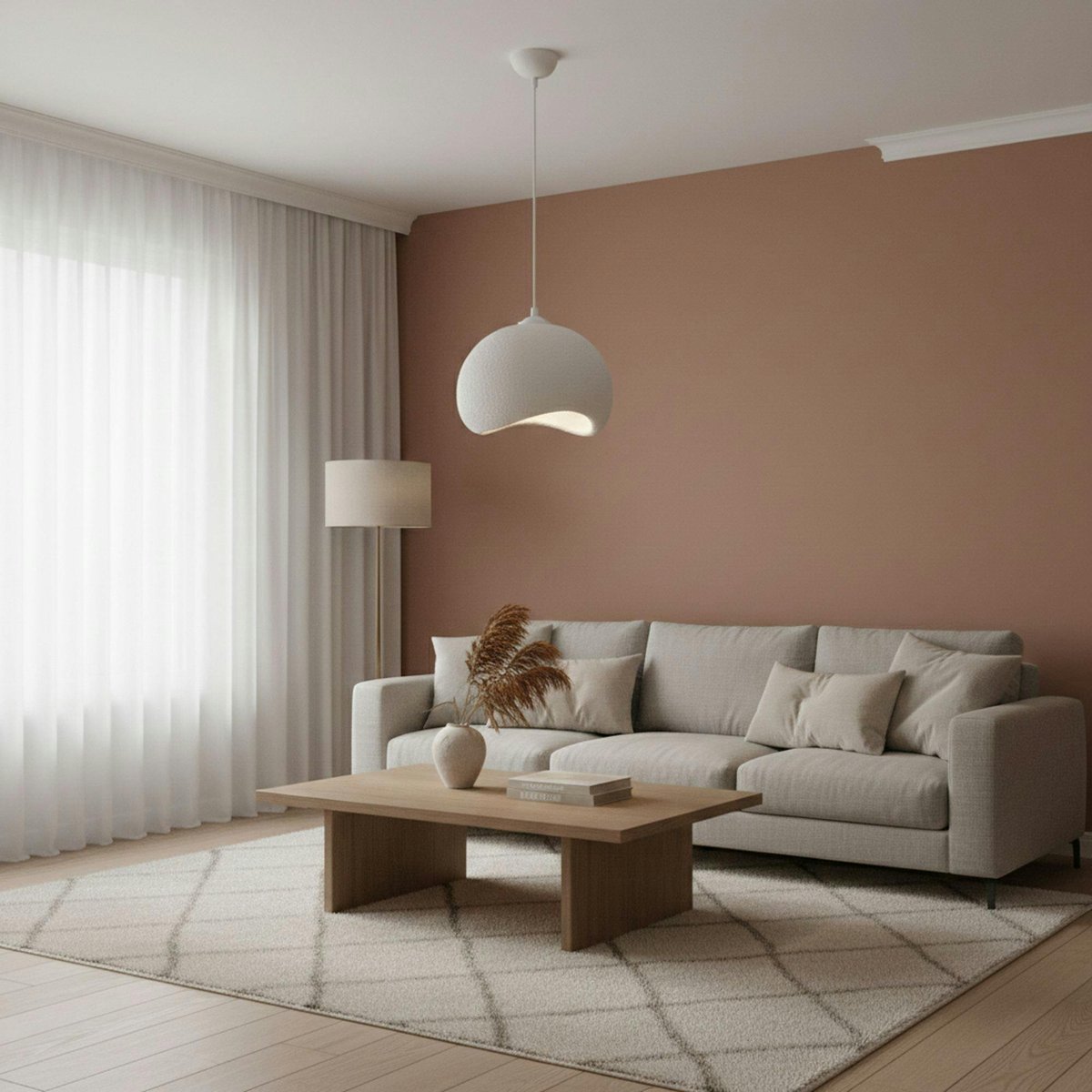 Suspension design organique en fibre de verre NOXIS blanc, PIER IMPORT