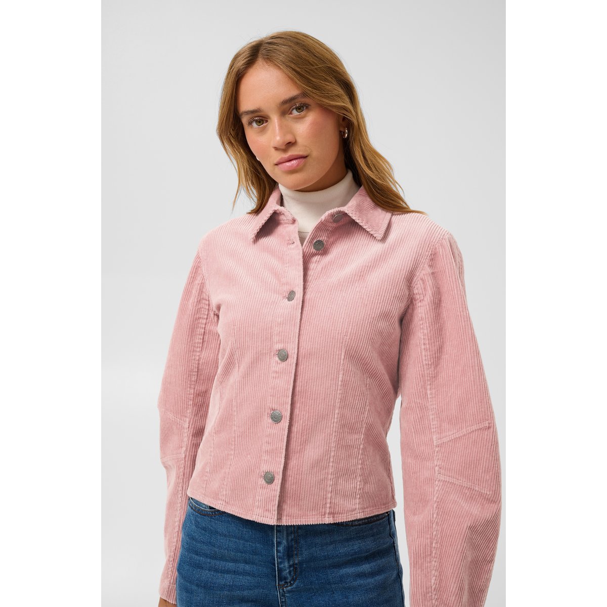 Chemise à manches longues rose rale mauve, KAFFE