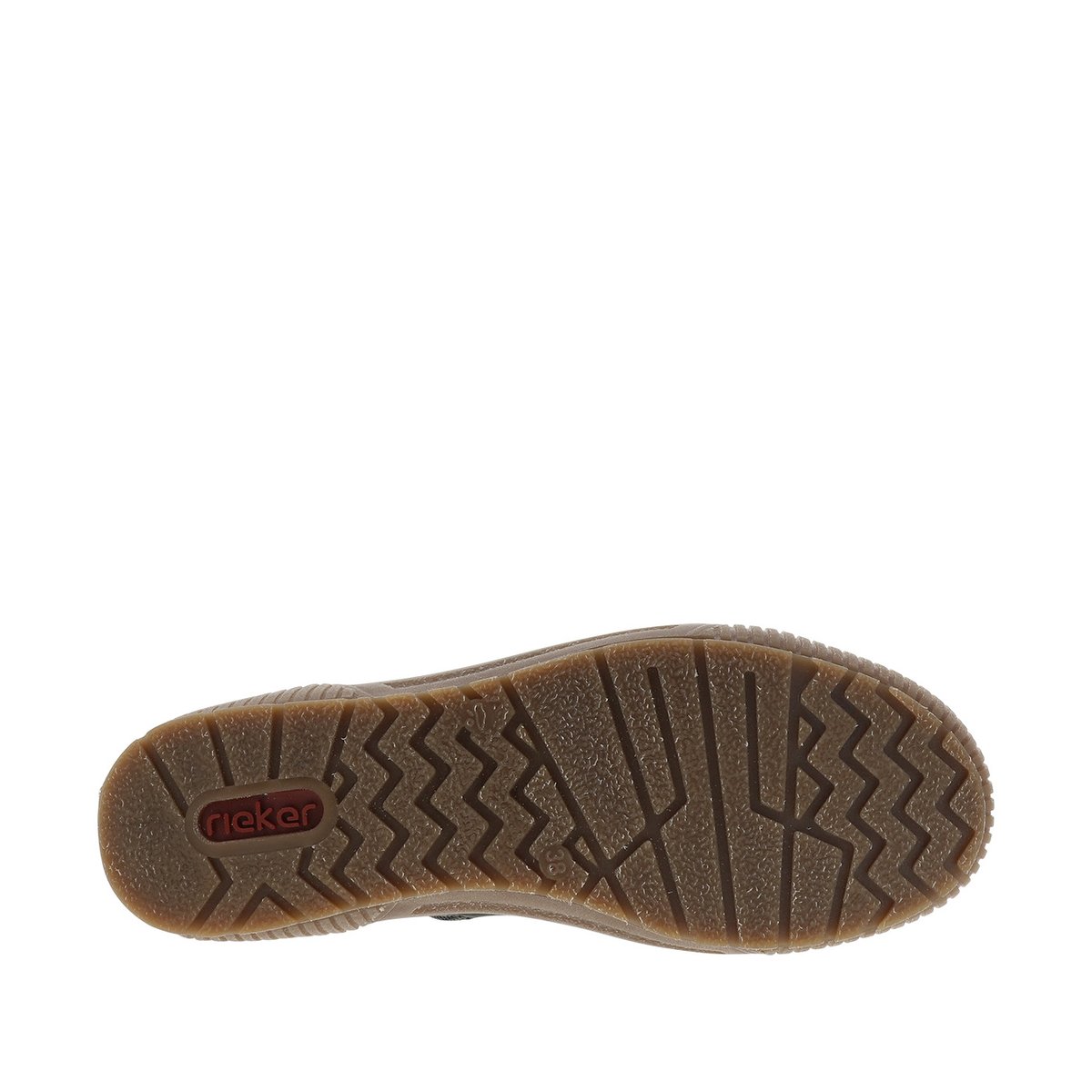 Bottines kaki à talon plat et à lacets et zip latéral avec oeillets colorés kaki, RIEKER