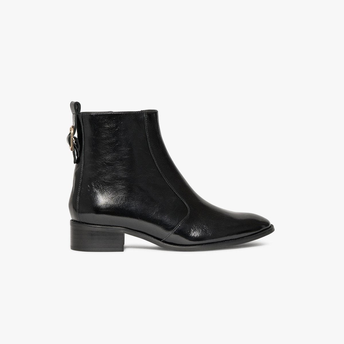 Boots À Talon en cuir MALICIA noir, BOCAGE