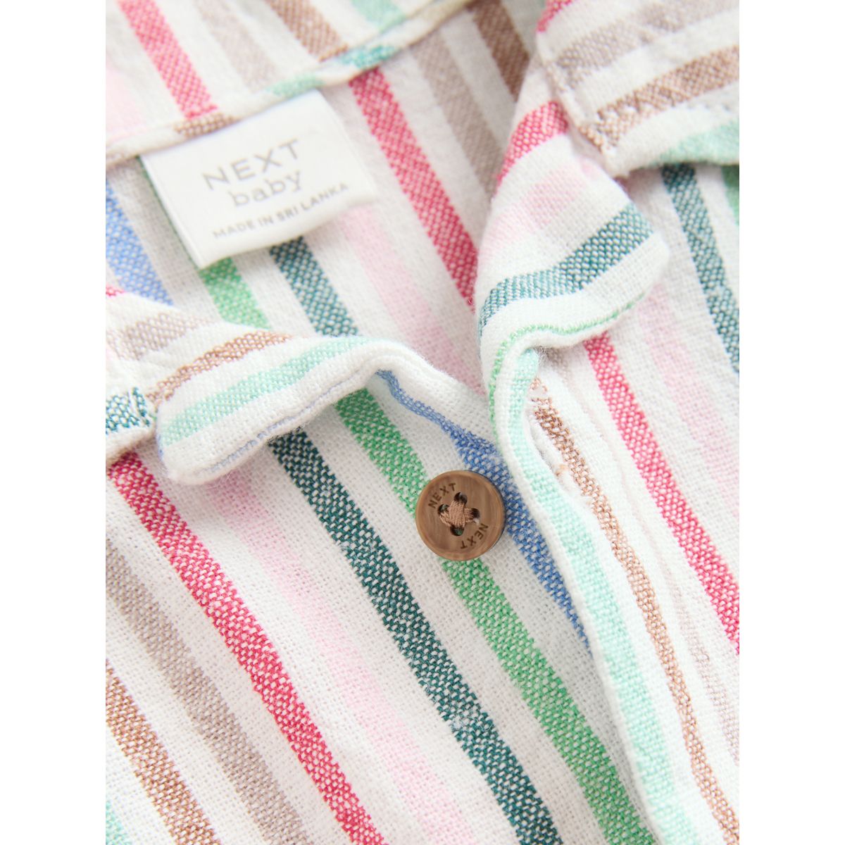 Chemise barboteuse tissée bébé rayure brillante, NEXT