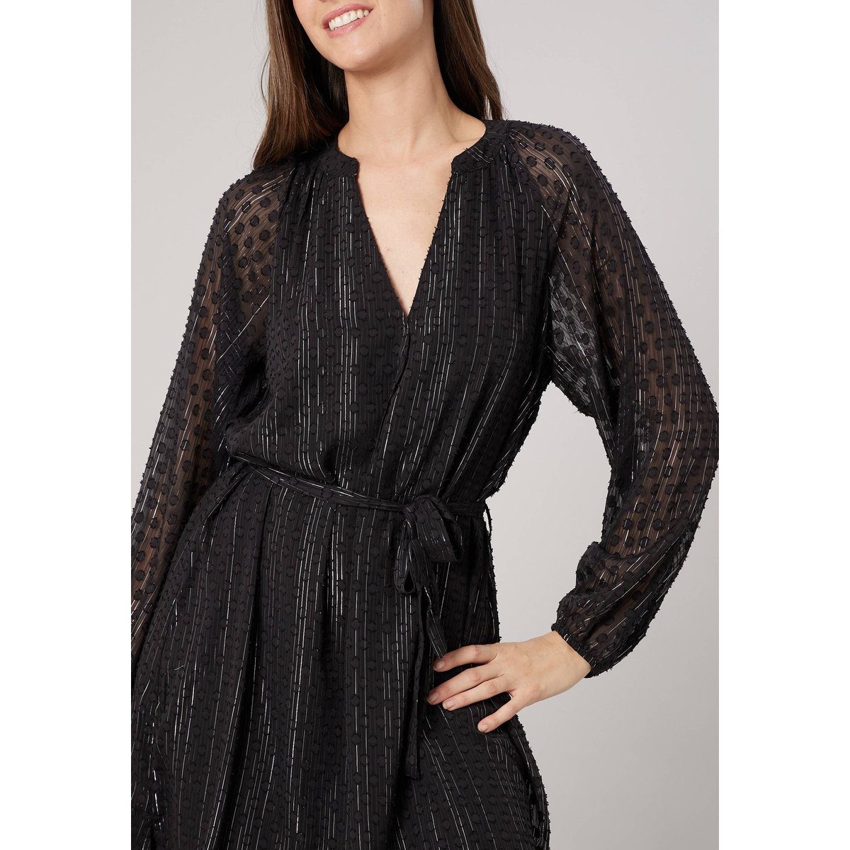 Robe ample habillée femme NAVINI black, DEELUXE