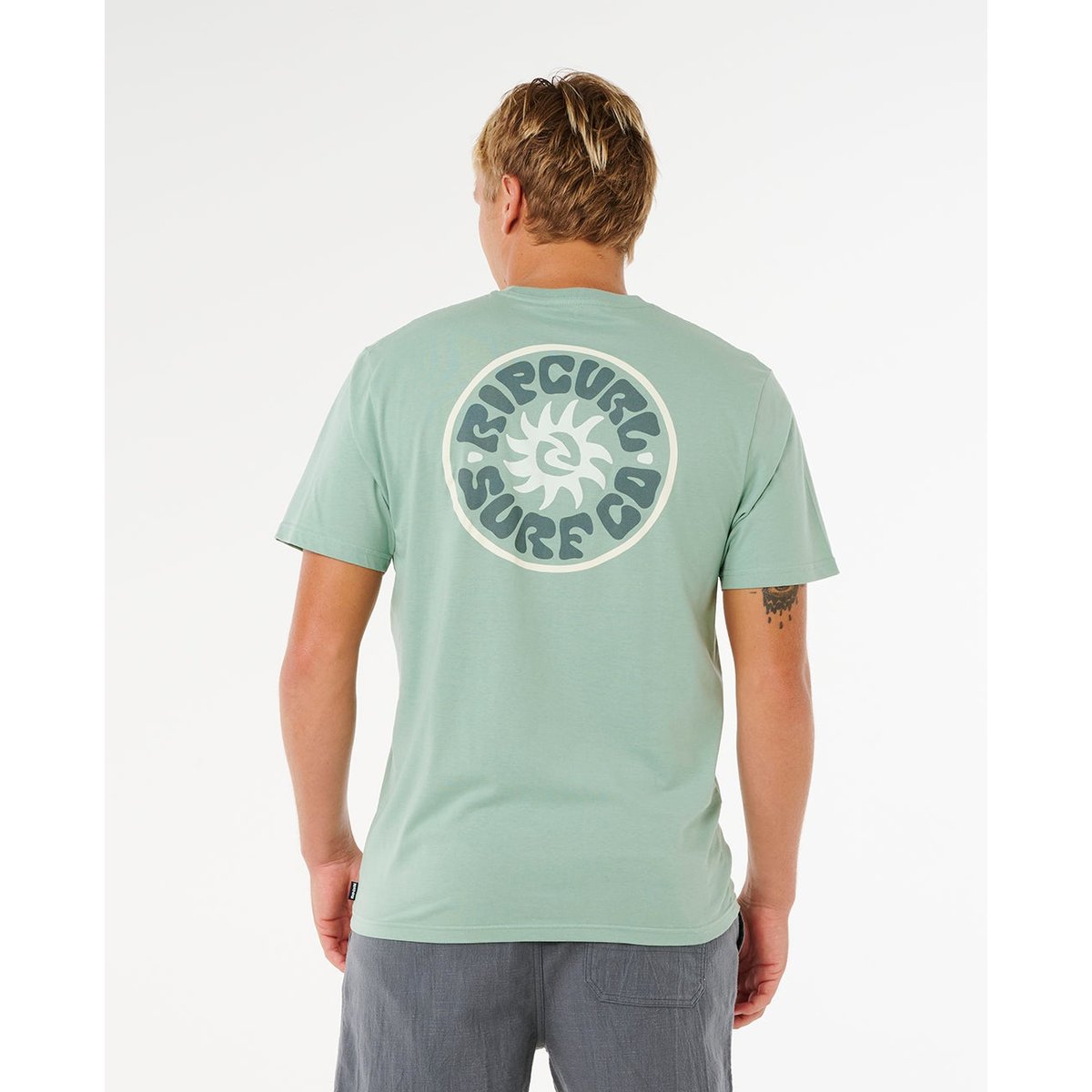 T-shirt à manches courtes Pacific Rinse Circle aloe, RIP CURL