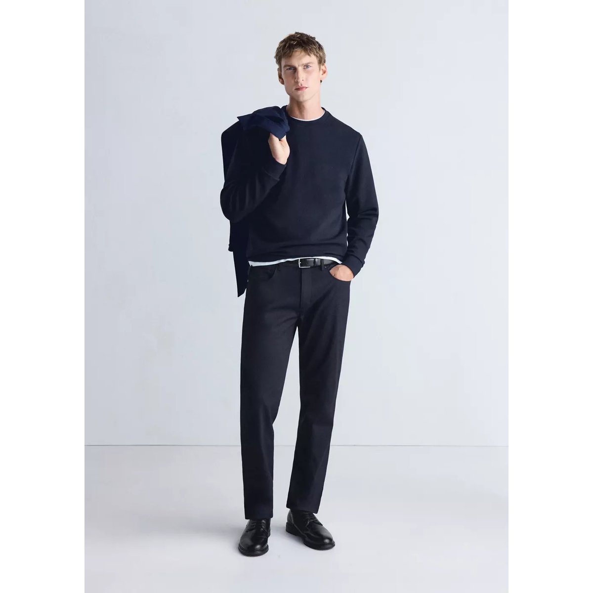 Sweat-shirt regular fit Thermolite® bleu marine, MANGO MAN