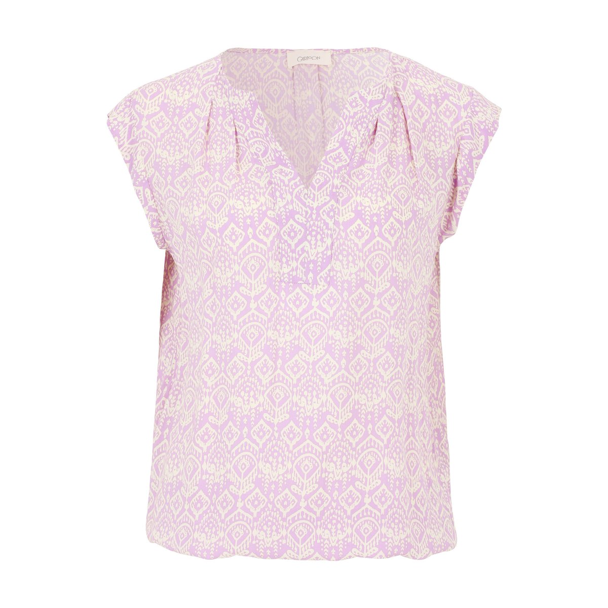 Blouse casual à motifs blanc/violet, CARTOON