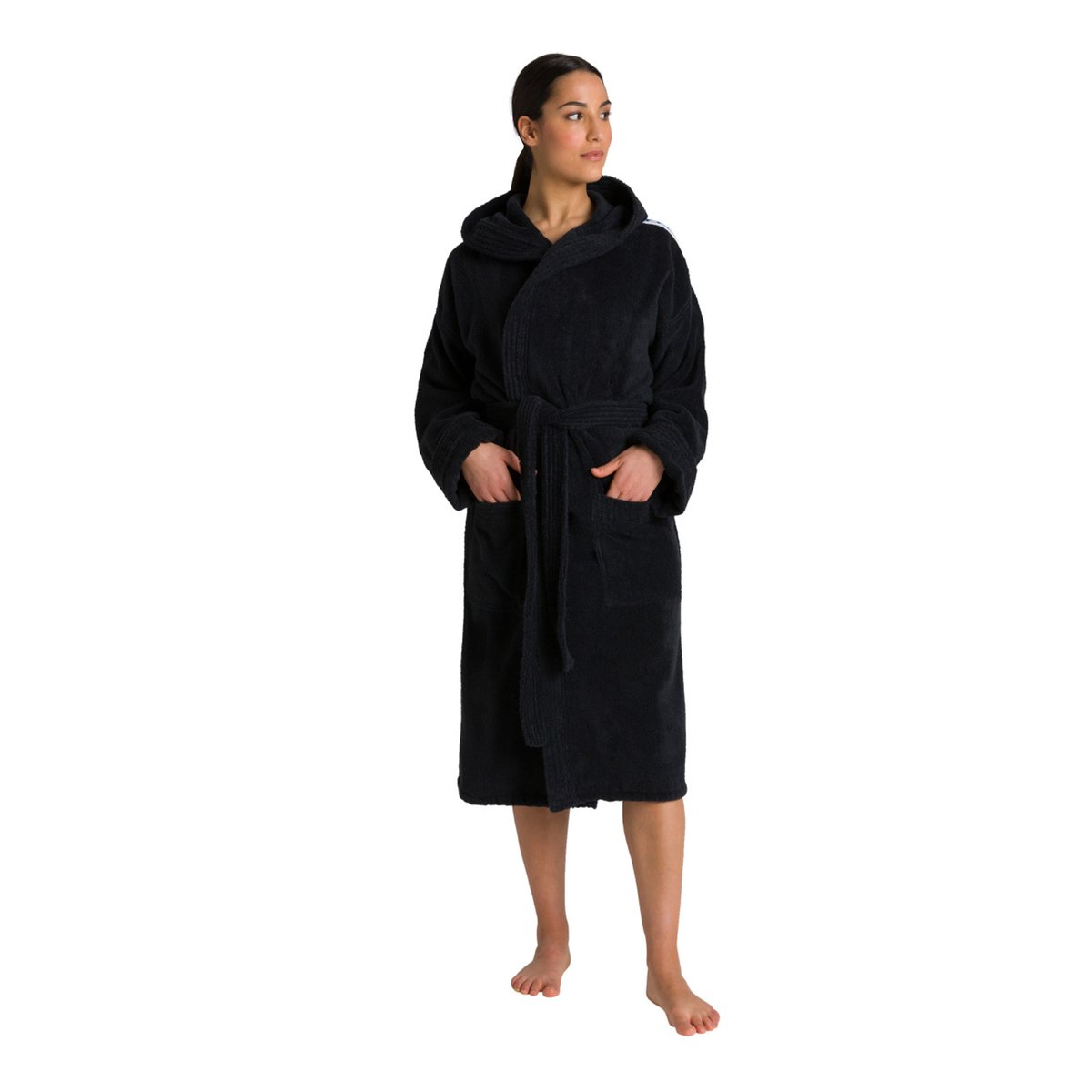Peignoir Soft Robe Core black white, ARENA