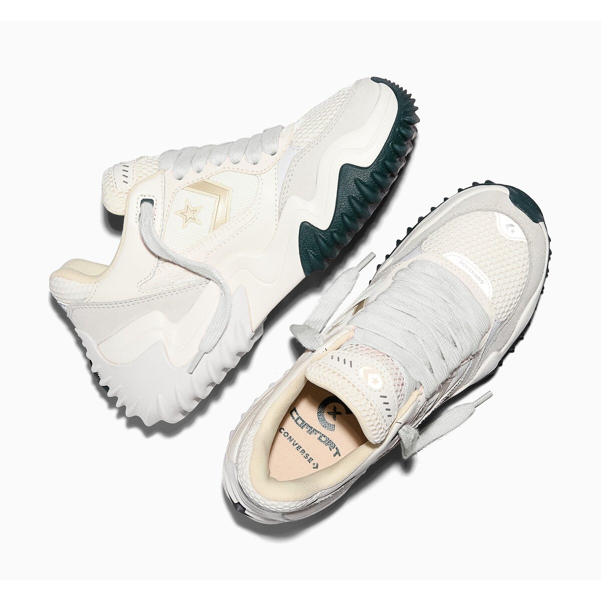 Baskets CONVERSE WAVE MOTION TRAINER LEATHER ecru/gris, CONVERSE