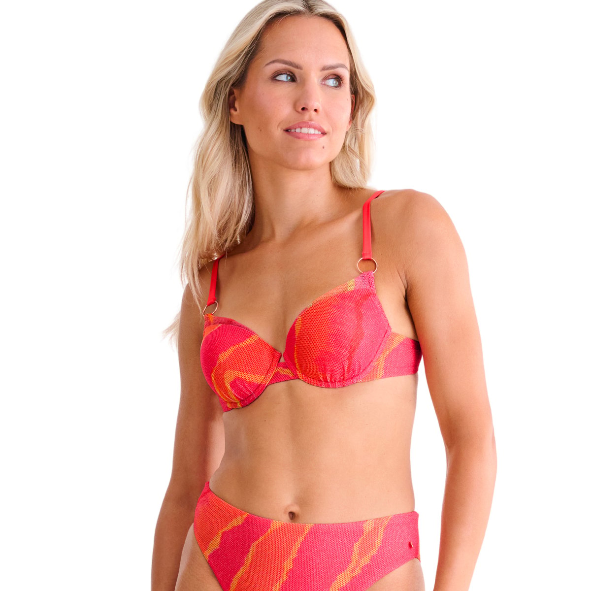 Haut maillot de bain préformé ATLANTIDA orange, LISCA