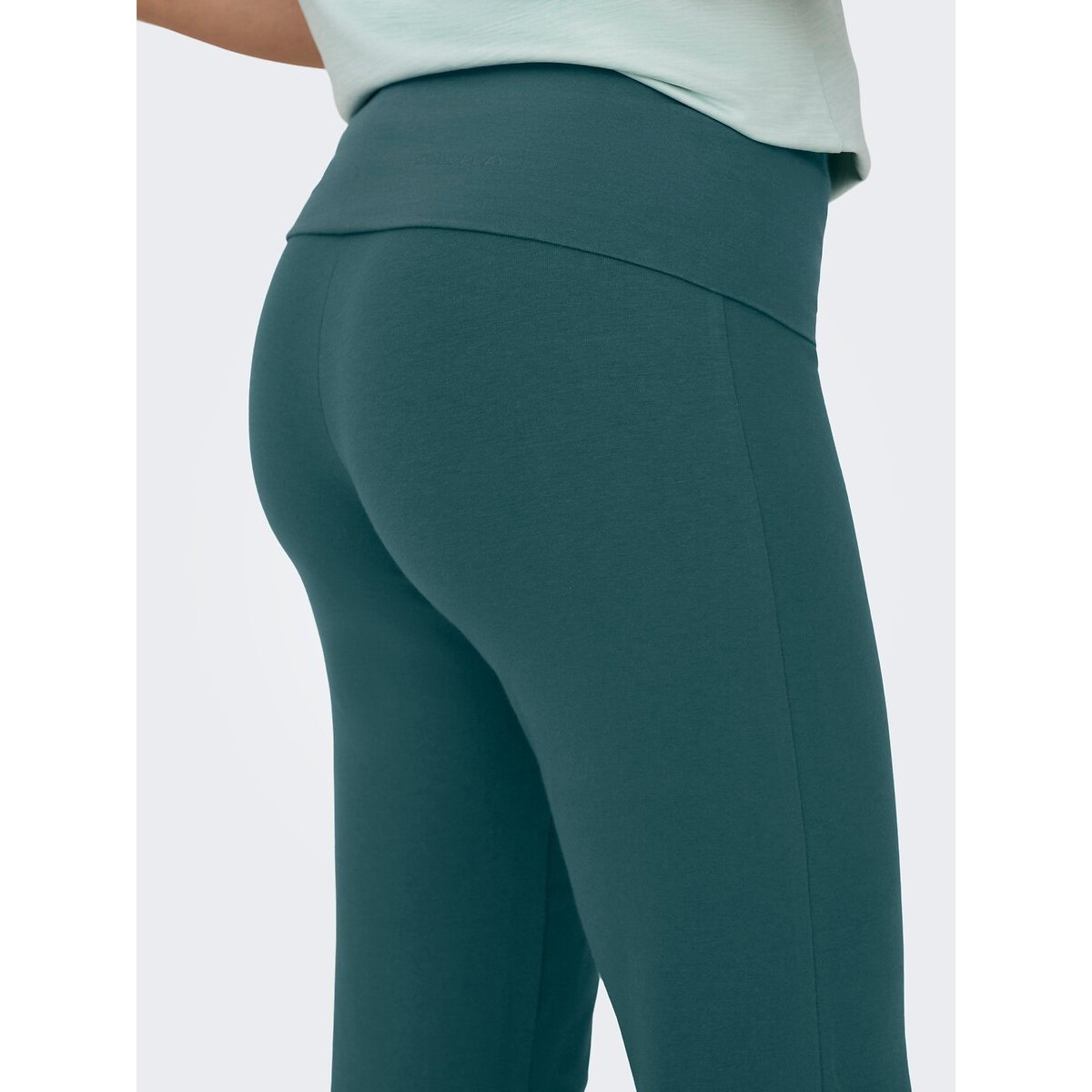 Pantalon Fold Jazz coupe évasée bleu canard, ONLY PLAY