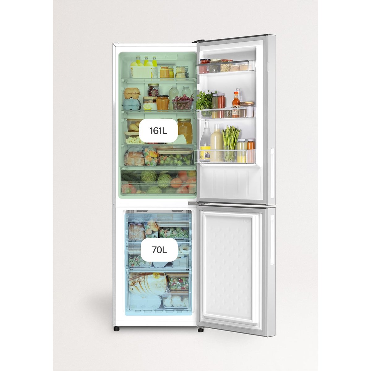 Réfrigérateur FRIDGE STUDIO COMBI 231L inox, CREATE