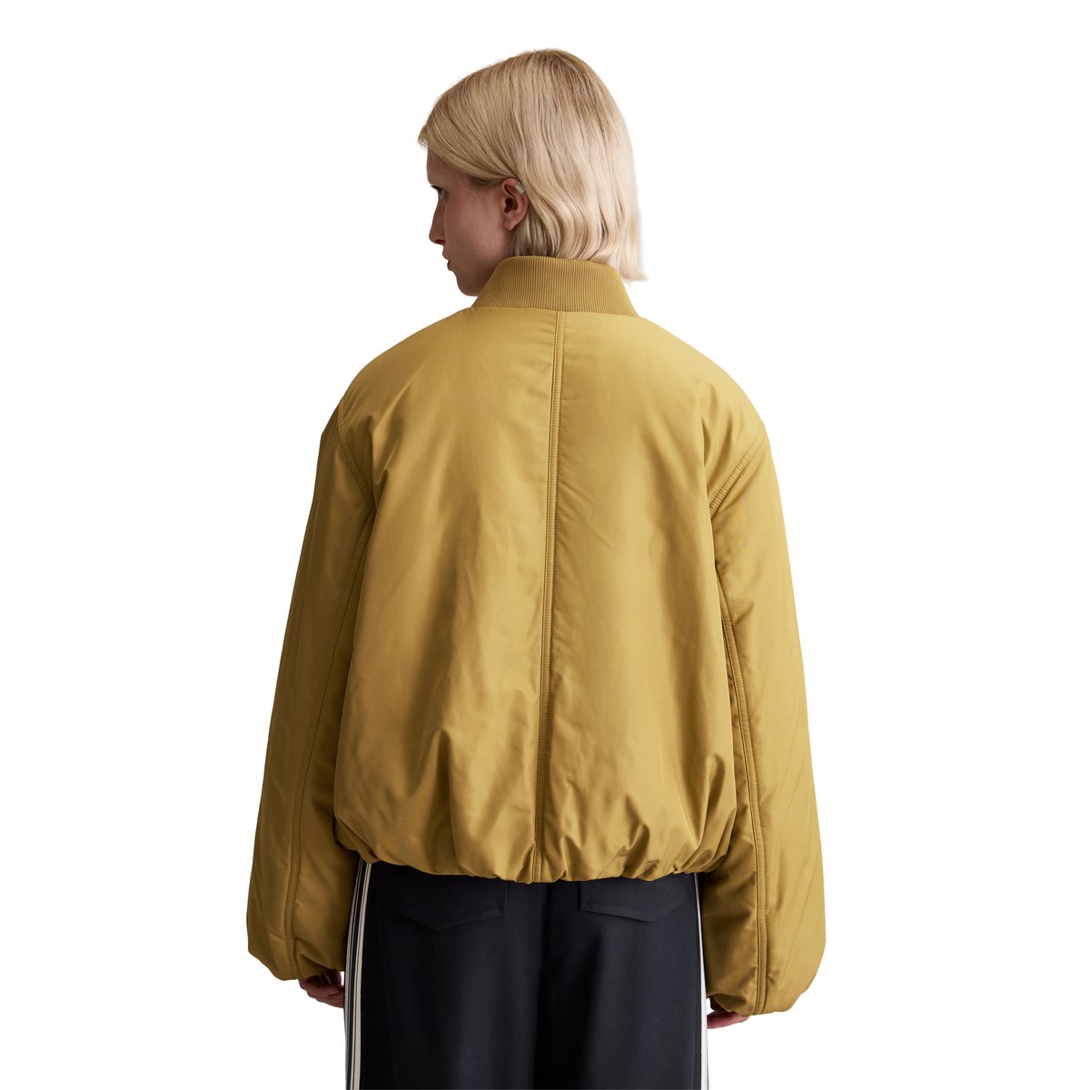 Blouson style aviateur relaxed cropped en polyester recyclé beige, MARC O’POLO DENIM