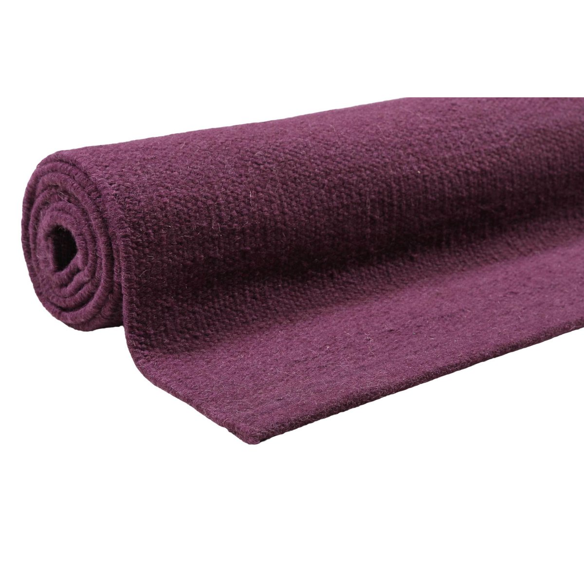 Tapis kilim tissé main velours chenille ,  MAYA KELIM 2.0 violet pourpre, ESPRIT