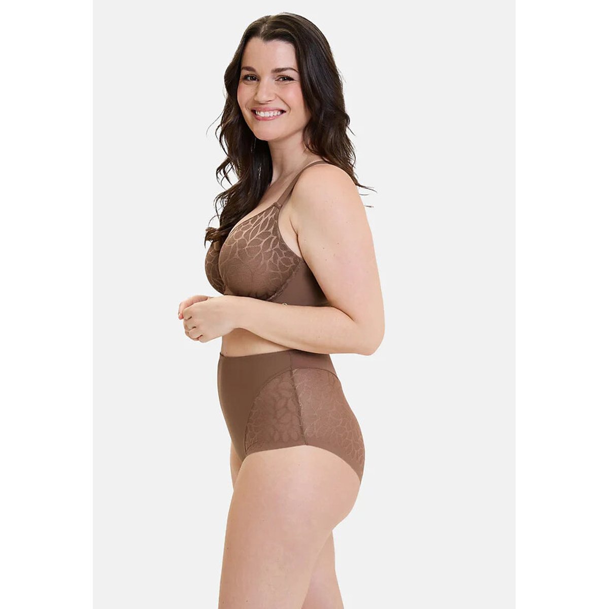 Reggiseno contenitivo PERFECT CURVES noce moscata, SANS COMPLEXE