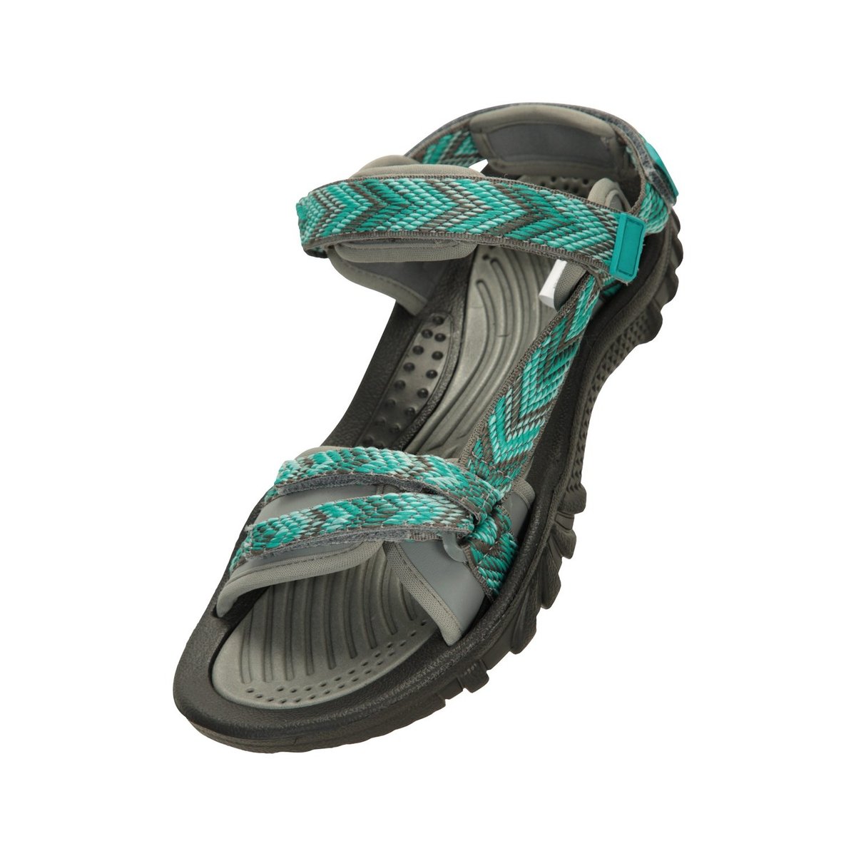 Sandales à scratch motif/style chevrons CYPRUS bleu, MOUNTAIN WAREHOUSE