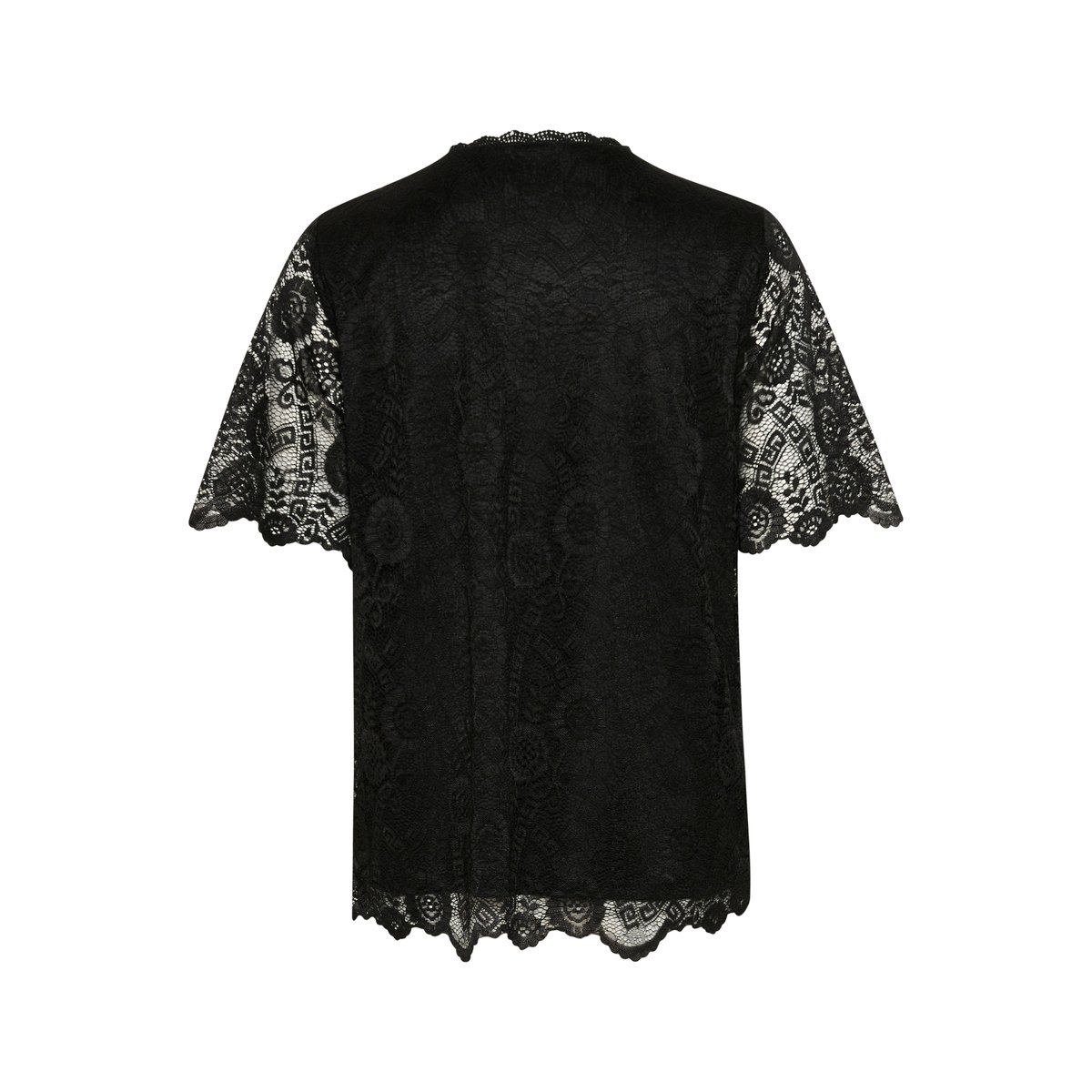 Blouse with short sleeve noir black, CULTURE