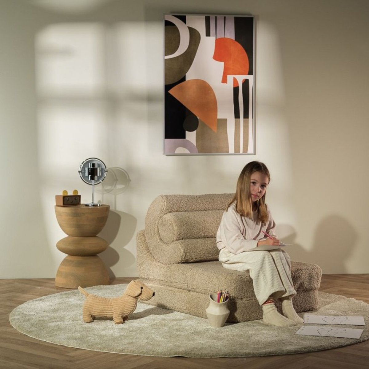 Pouf Teddy FLIPSTER biscuit, WIGIWAMA