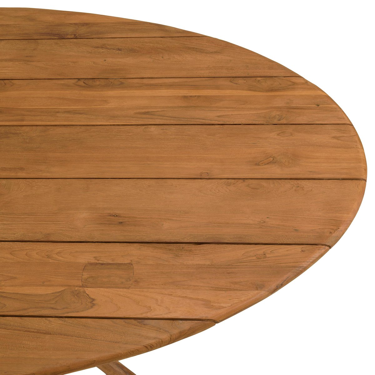 Table de jardin ovale 240 cm en teck recyclé ORIA bois naturel, PIER IMPORT