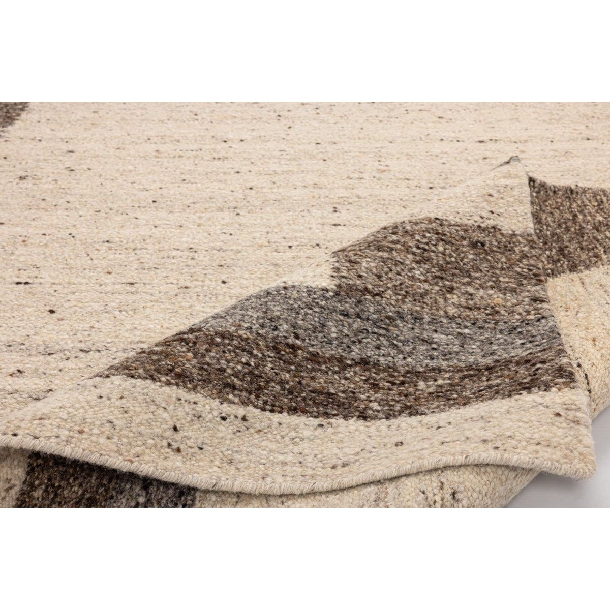 Tapis de salon en laine tissé main - EHRWALD beige multi, THEKO