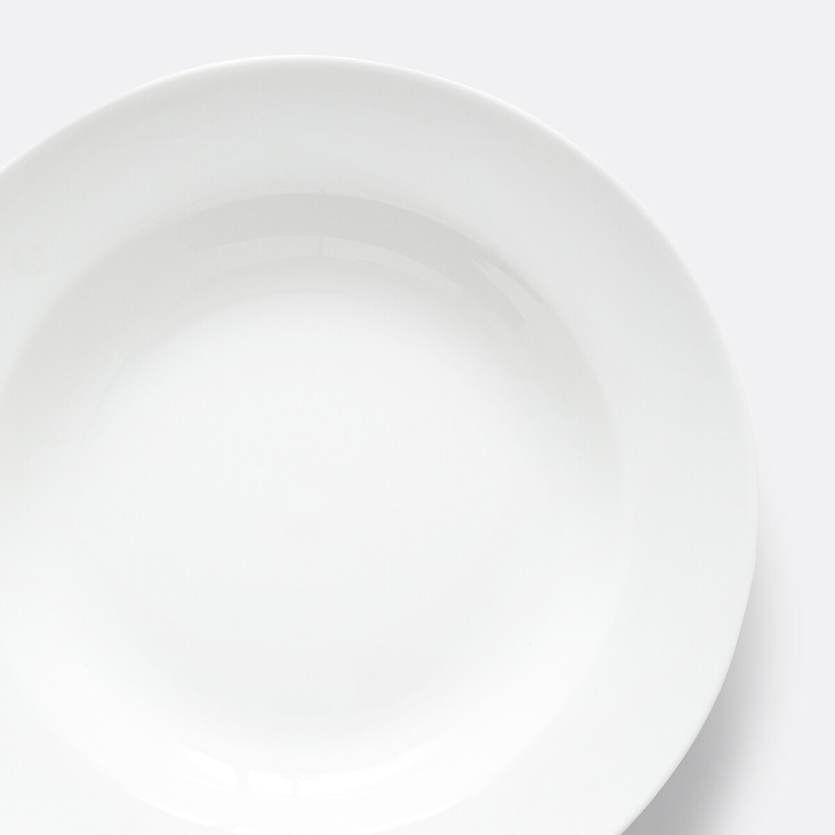Lot de 4 assiettes creuses en porcelaine, Ginny blanc, LA REDOUTE INTERIEURS