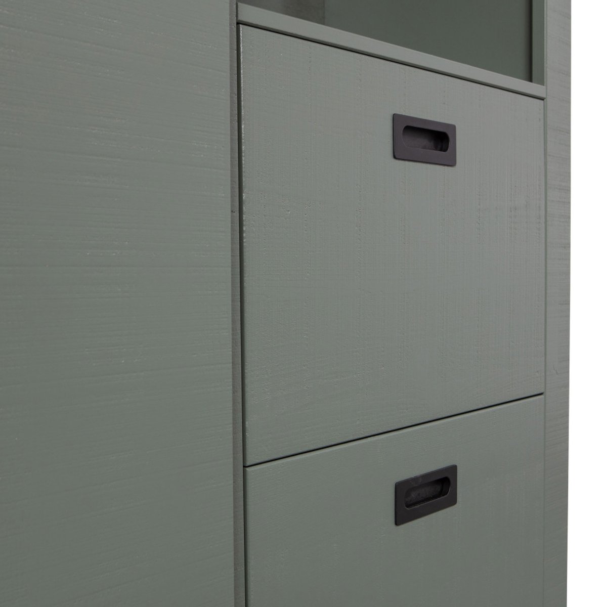 Armoire en pin porte coulissante SLIDE vert olive, VTWONEN
