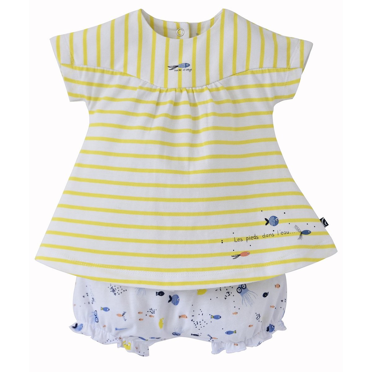Robe bloomer anna blanc, SUCRE D'ORGE