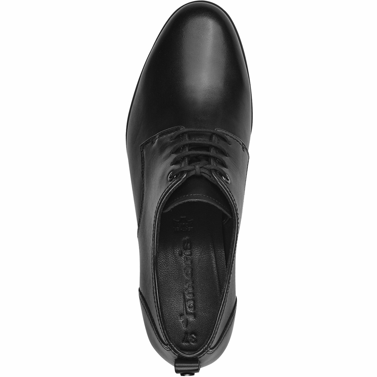 Francesine in pelle con tacco nero , TAMARIS