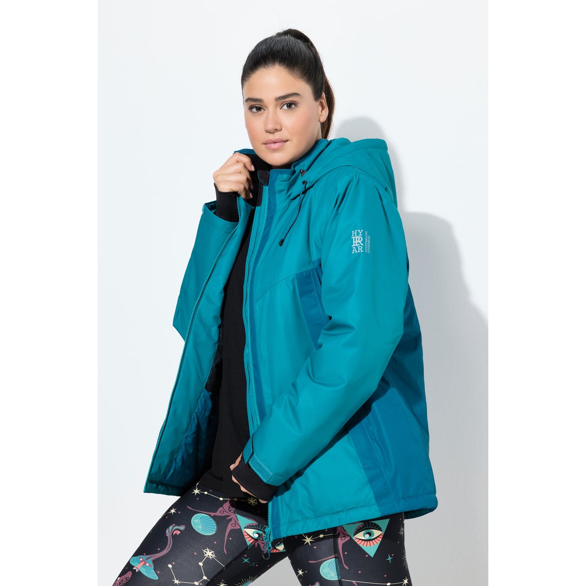 Veste technique HYPRAR à capuche émeraude, ULLA POPKEN