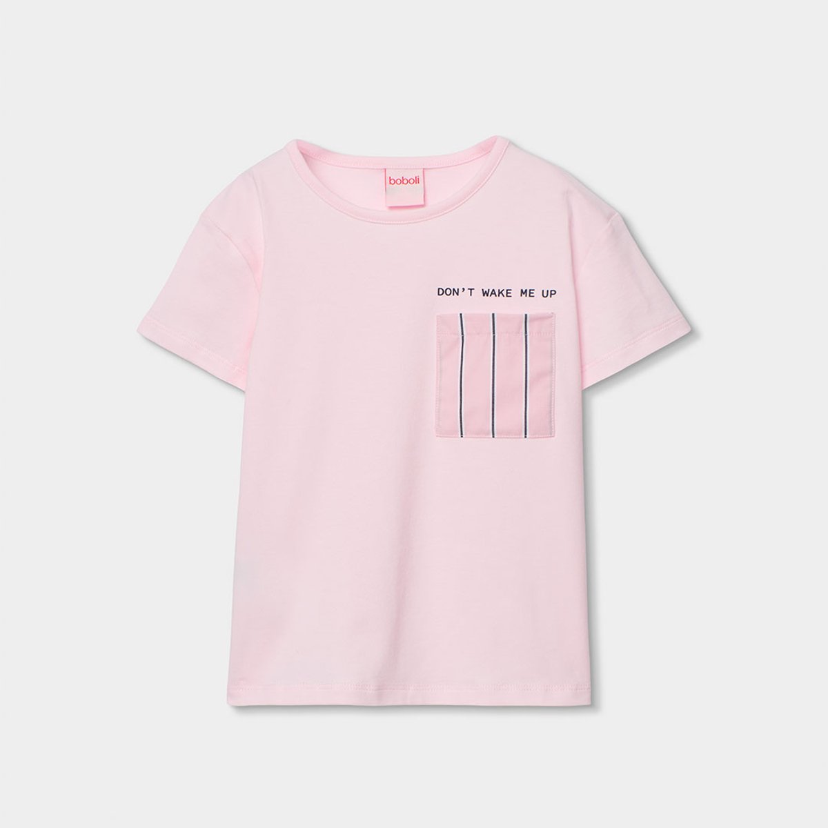 Pyjama coton rayures rose, BOBOLI