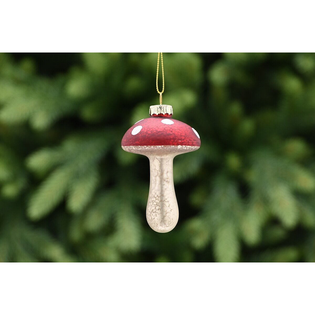 Set of 3 Toadstool Baubles red, SO'HOME