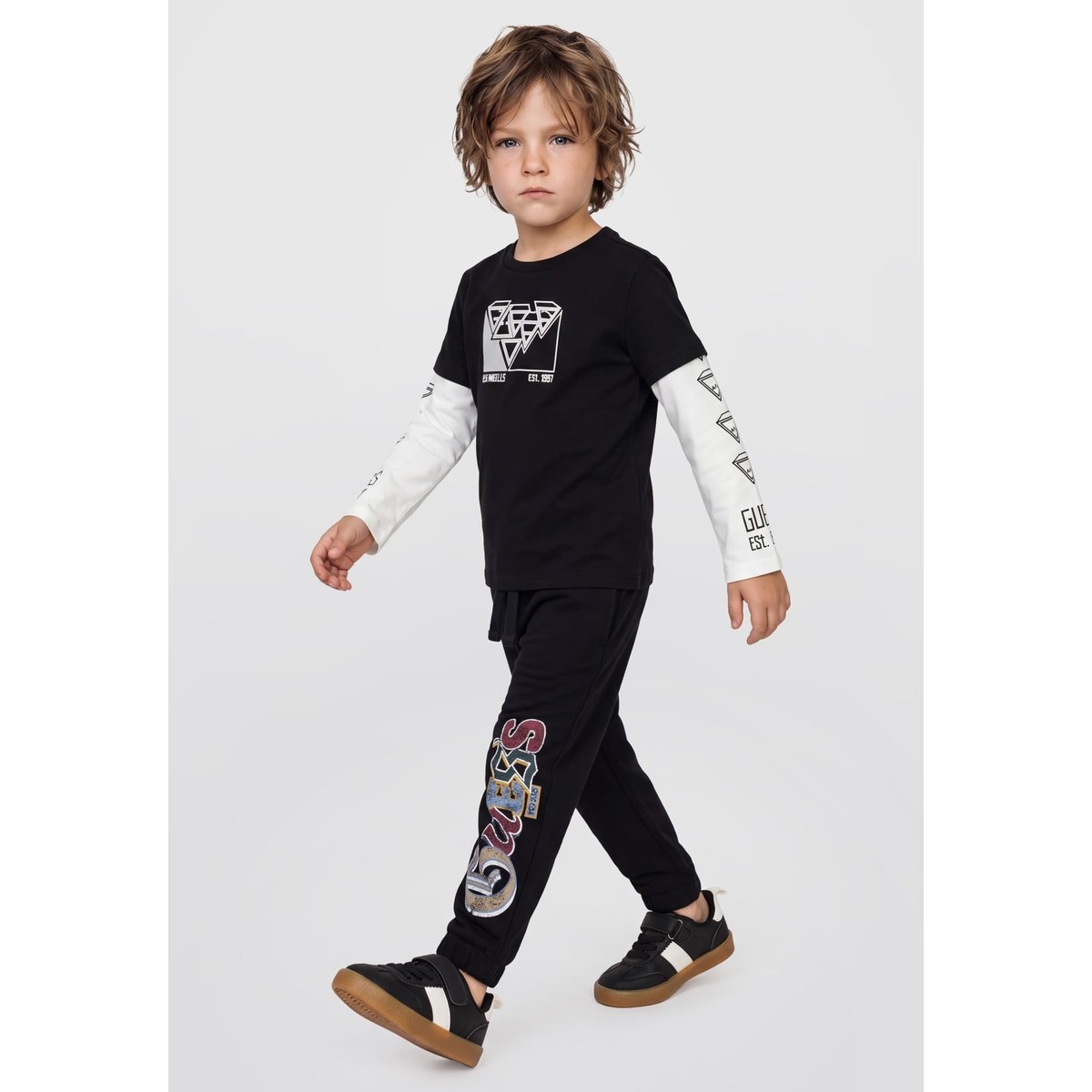 T-Shirt À Logo noir, GUESS KIDS