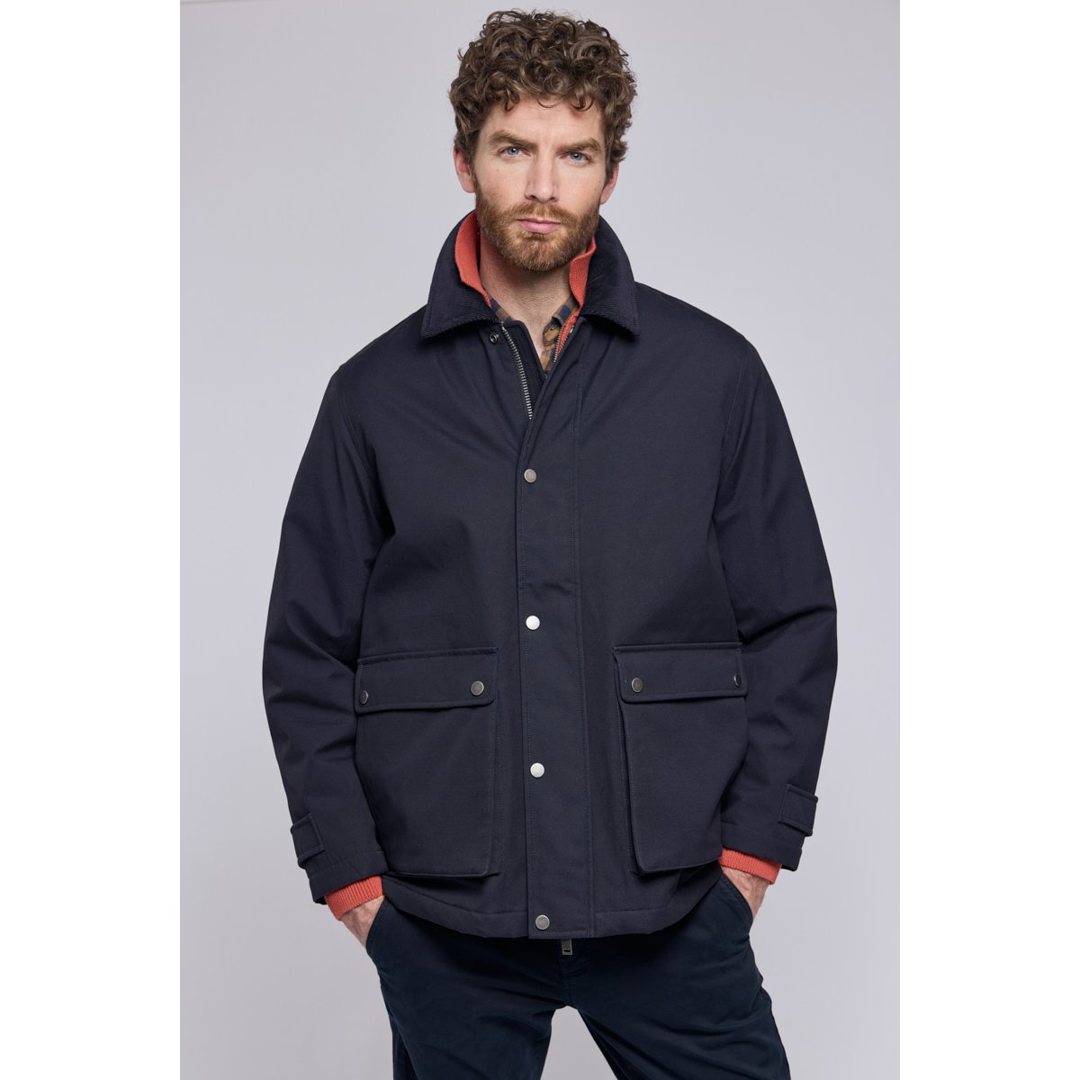 Veste matelassée HERITAGE en coton pour homme rich navy, ARMOR-LUX