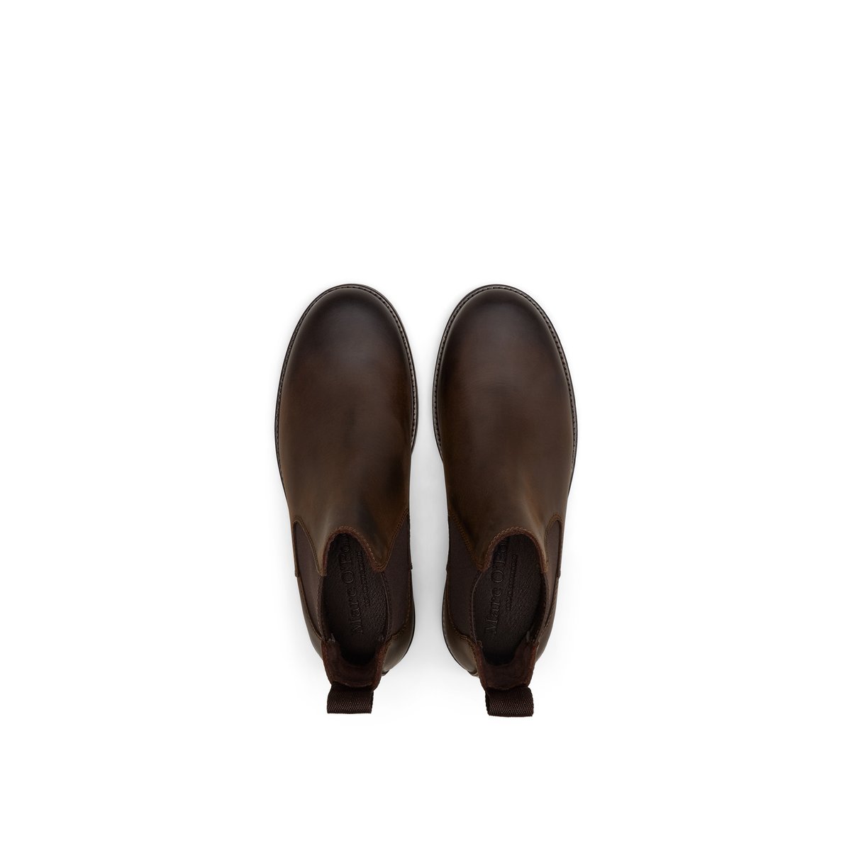 Bottes Chelsea modèle Rony GTX avec membrane Gore-Tex ePE marron foncé, MARC O'POLO