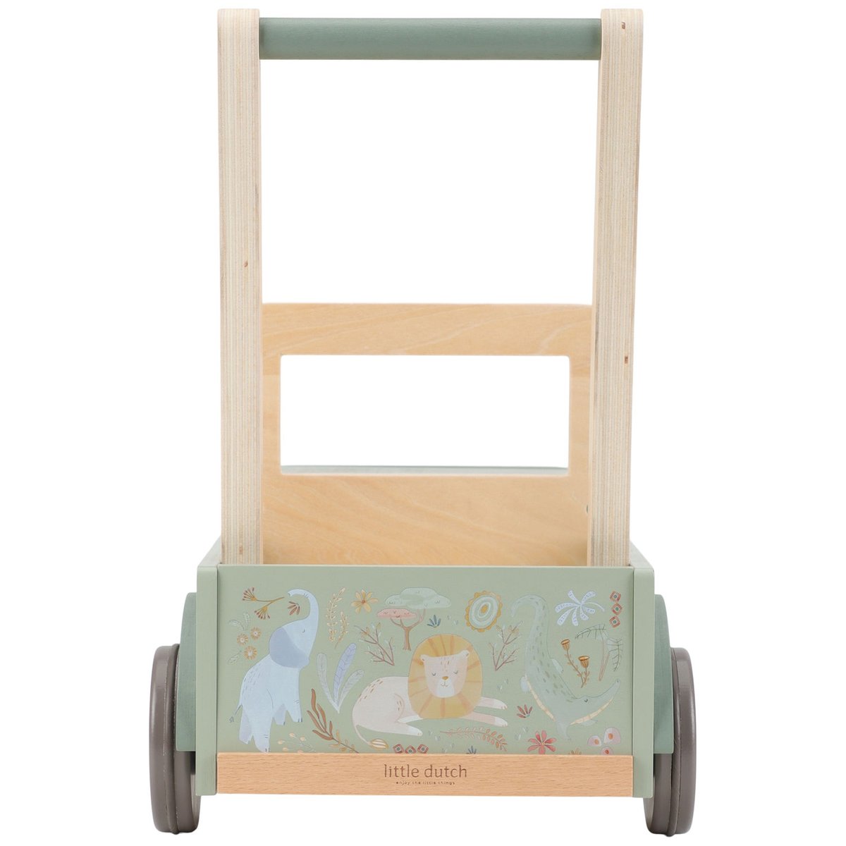 Chariot Voiture de Safari vert, multicolore, bois, LITTLE DUTCH