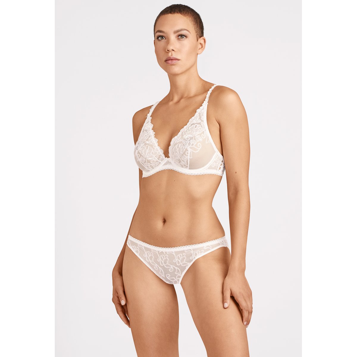 Soutien-gorge triangle avec armatures Pour Toujours blanc, AUBADE