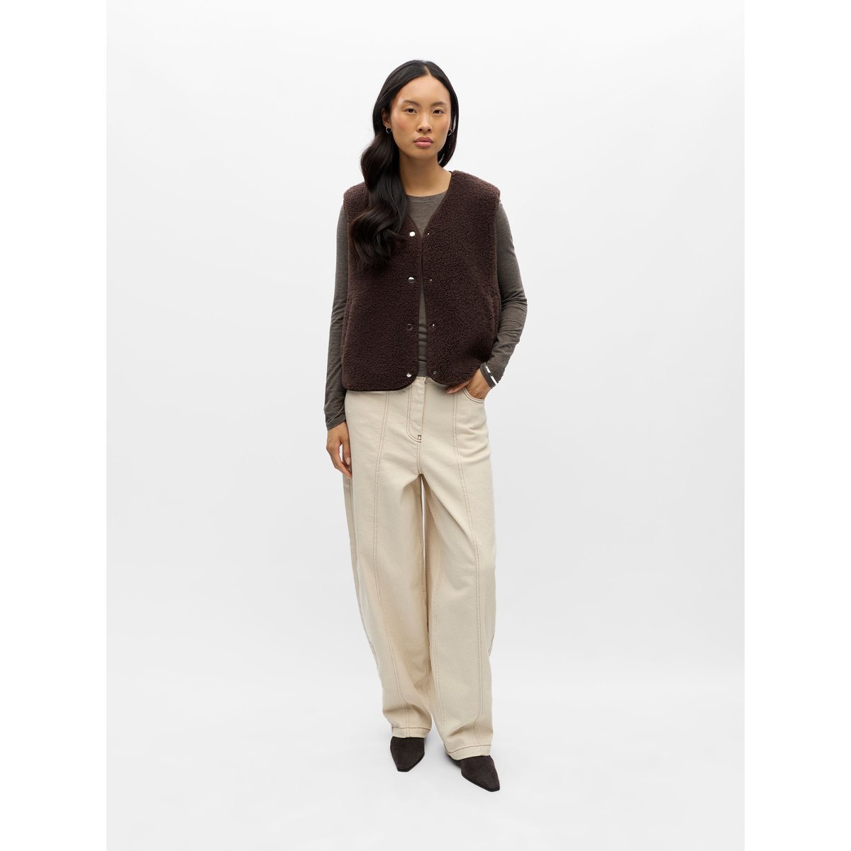 Gilet Sans Manches marron - seal brown1, OBJECT